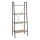 Bookcase NARVIK 148x60 cm black/oak sonoma
