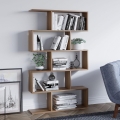 Bookcase NILUFER 156x90 cm brown