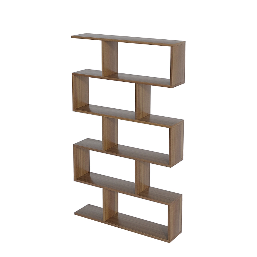 Bookcase NILUFER 156x90 cm brown