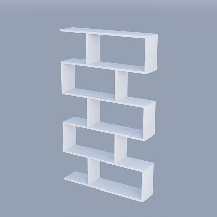 Bookcase NILUFER 156x90 cm white