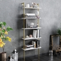 Bookcase PAULA 174x60 cm white/gold