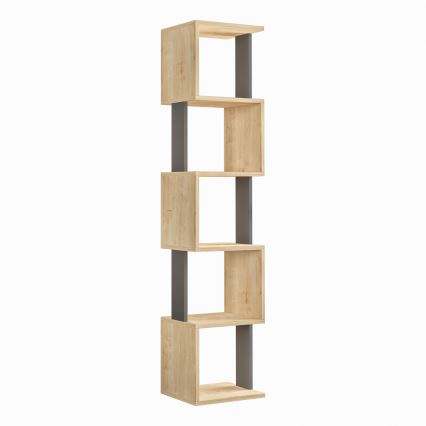 Bookcase PIRI 161x35 cm brown/anthracite
