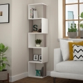 Bookcase PIRI 161x35 cm white/grey