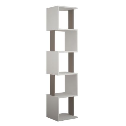 Bookcase PIRI 161x35 cm white/grey