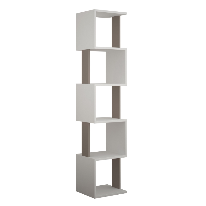 Bookcase PIRI 161x35 cm white/grey