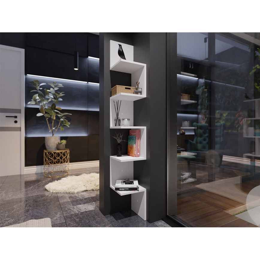 Bookcase PORIISIO 151x22 cm white