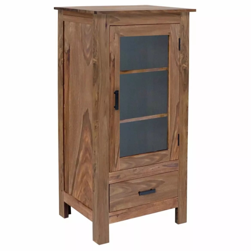 Bookcase RAMI 120x60 cm solid wood/rosewood