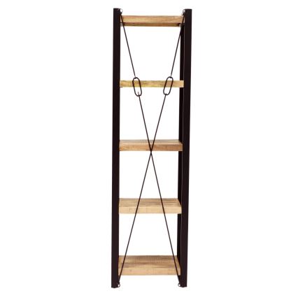 Bookcase RETRO 200x60 cm solid wood/mango tree