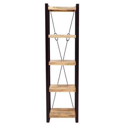 Bookcase RETRO 200x60 cm solid wood/mango tree