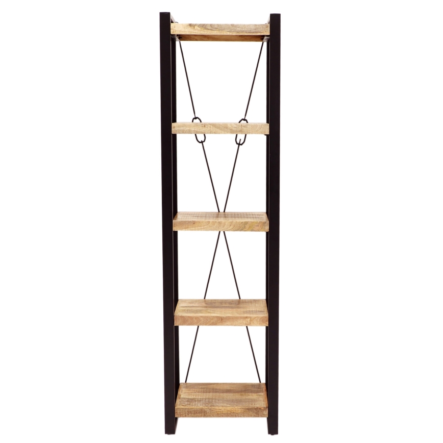 Bookcase RETRO 200x60 cm solid wood/mango tree