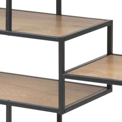 Bookcase SARON oak/black
