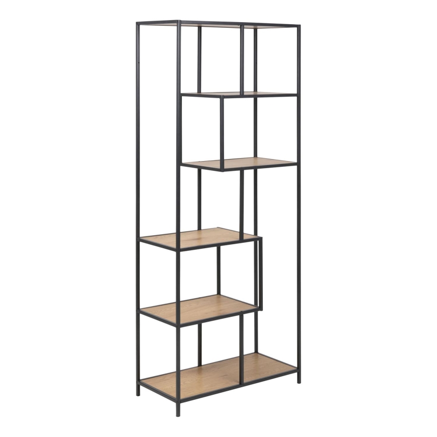 Bookcase SARON oak/black