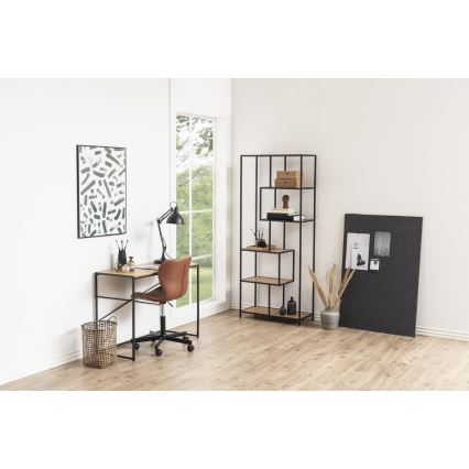 Bookcase SARON oak/black