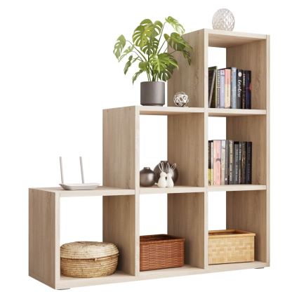 Bookcase TRIO 108x105 cm oak sonoma