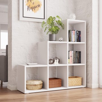 Bookcase TRIO 108x105 cm white