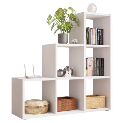 Bookcase TRIO 108x105 cm white