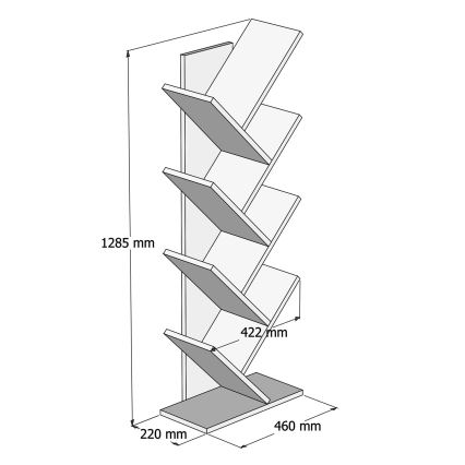 BOOKIE White Bookcase