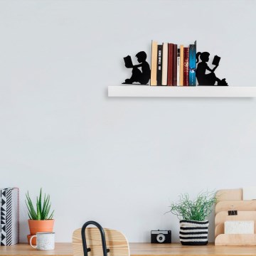 Bookstop 22x40,5 cm black