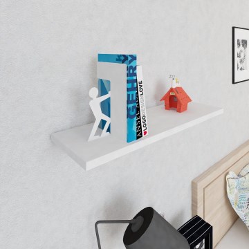 Bookstop ADAM 20x14 cm white