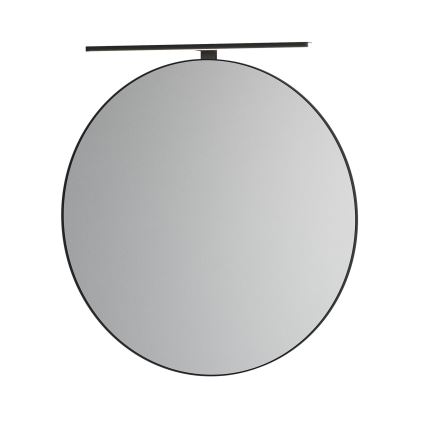 BORGSTED Bathroom Mirror, 80 cm diameter, Black