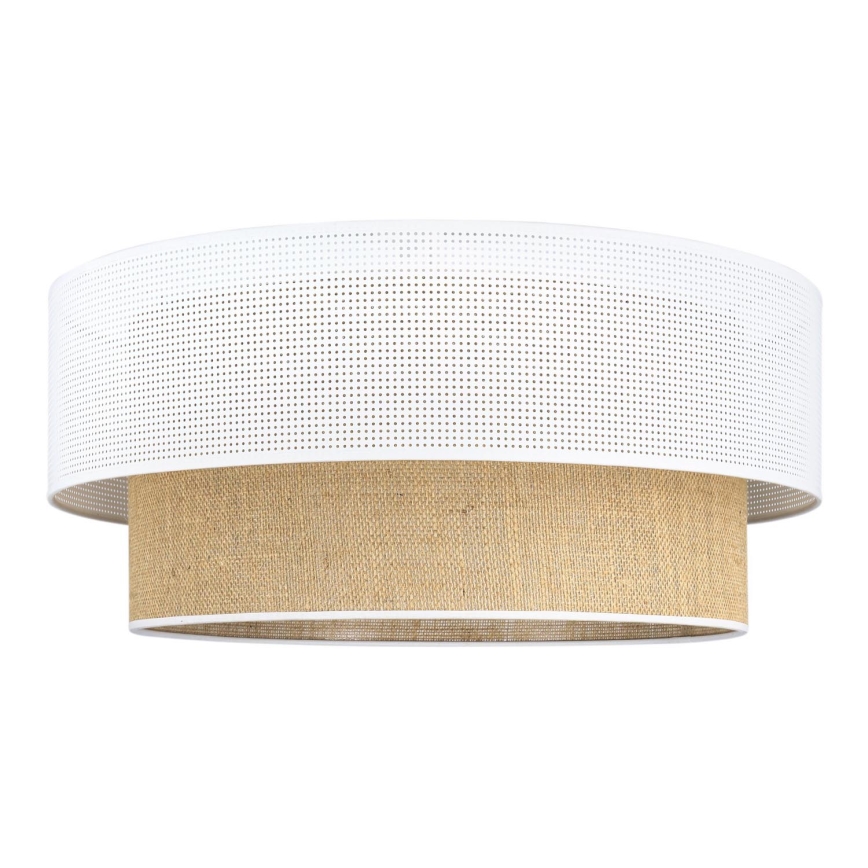 BORHO ceiling light 1x E27/60W/230V Ø 50 cm white/jute