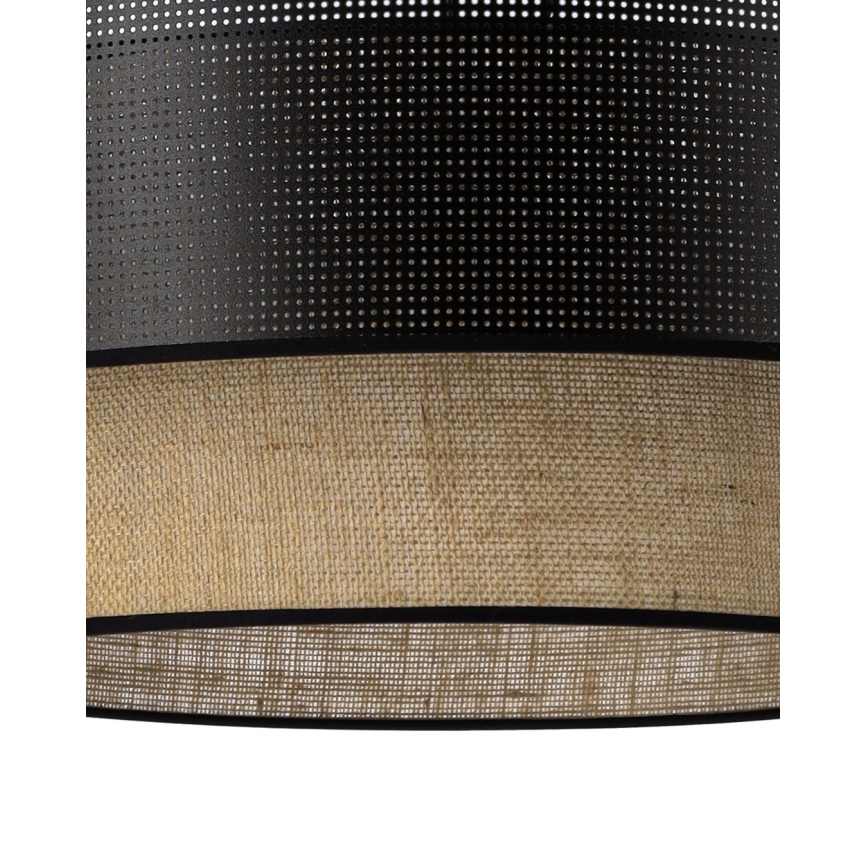 BORHO Cord Pendant Light 1xE27/60W/230V Black/Jute