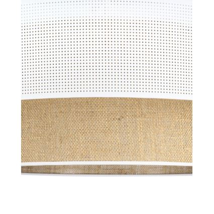 BORHO flush-mounted ceiling light 1xE27/60W/230V Ø 50 cm white/jute