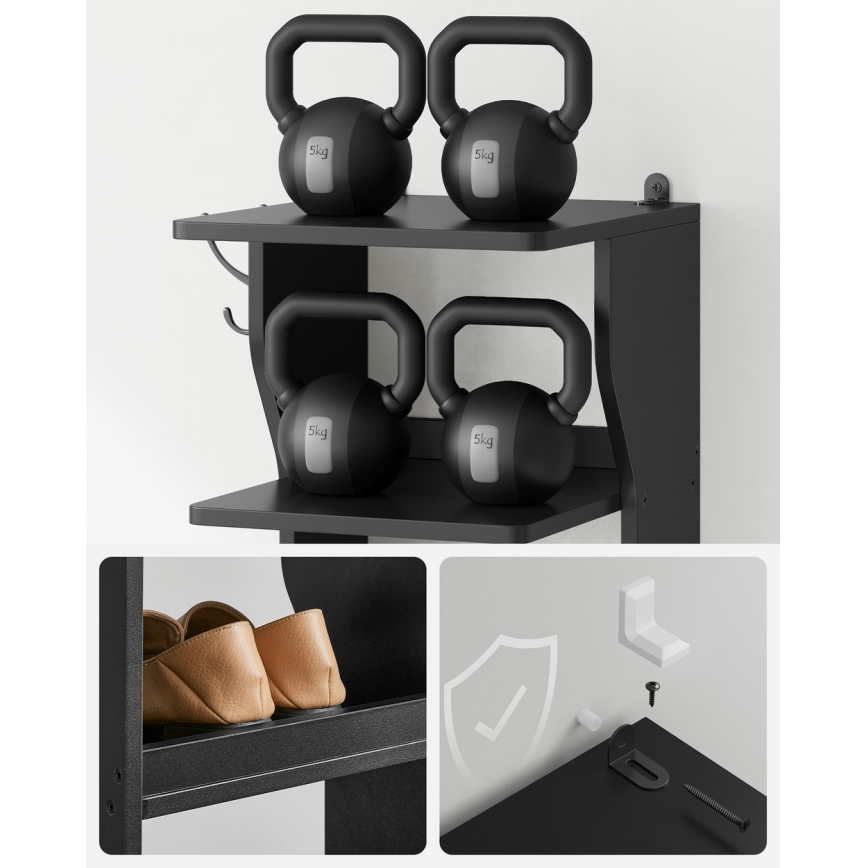 BOTARO Shoe Cabinet, Black