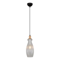 BOTTLE 1xE14/4W/230V Clear Pendant Light