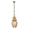 BOTTLE Chain Chandelier 1xE27/40W/230V Gold