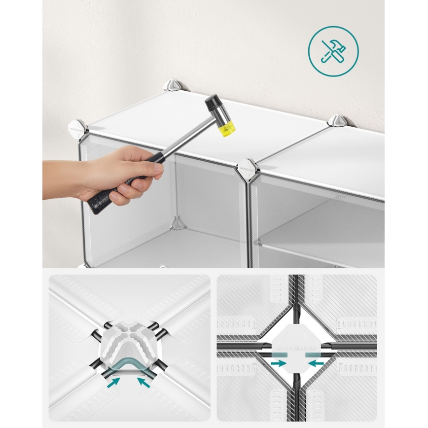 BOXIFY Modular Shelf with Compartments — White