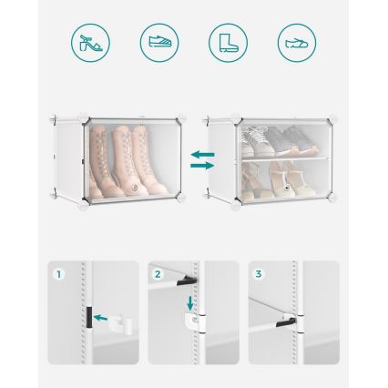 BOXIFY Modular Shelf with Compartments — White