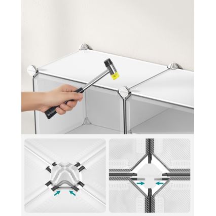 BOXIFY Modular Shelf with Compartments — White