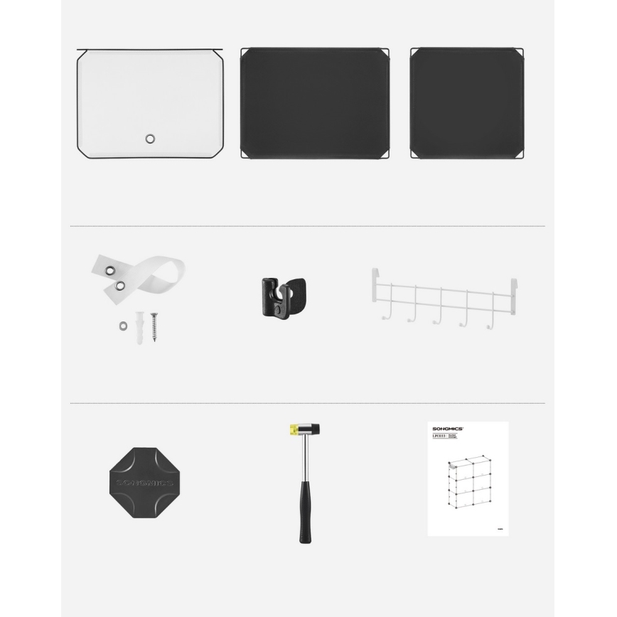 BOXIFY Modular Shelving Unit with Compartments, Black