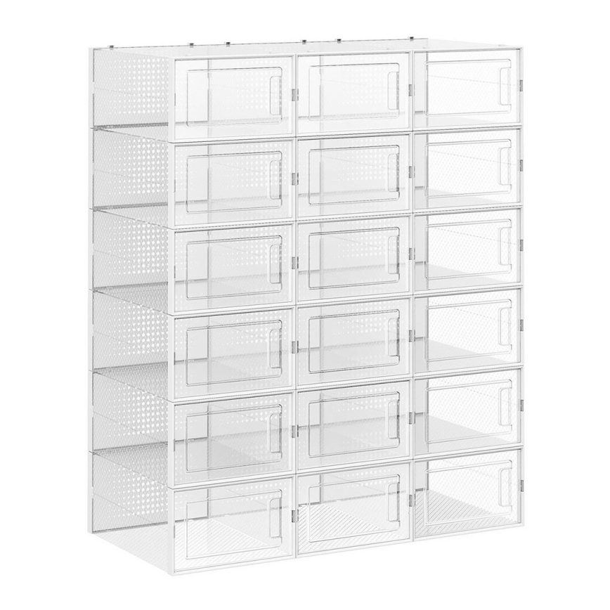 BOXIFY Modular Shelving Unit with Compartments, White
