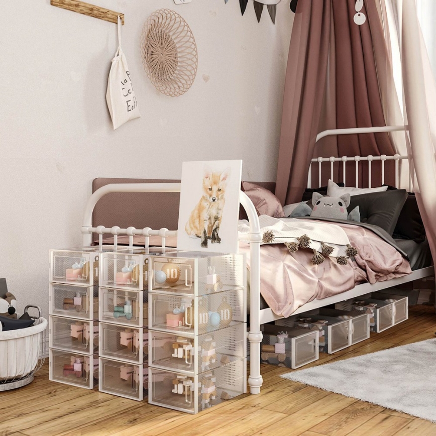BOXIFY Modular Shelving Unit with Compartments, White