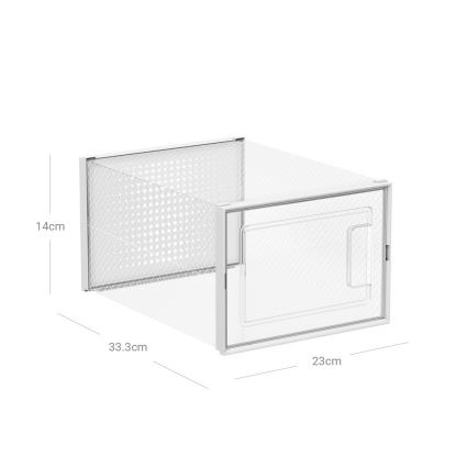 BOXIFY Modular Shelving Unit with Compartments, White