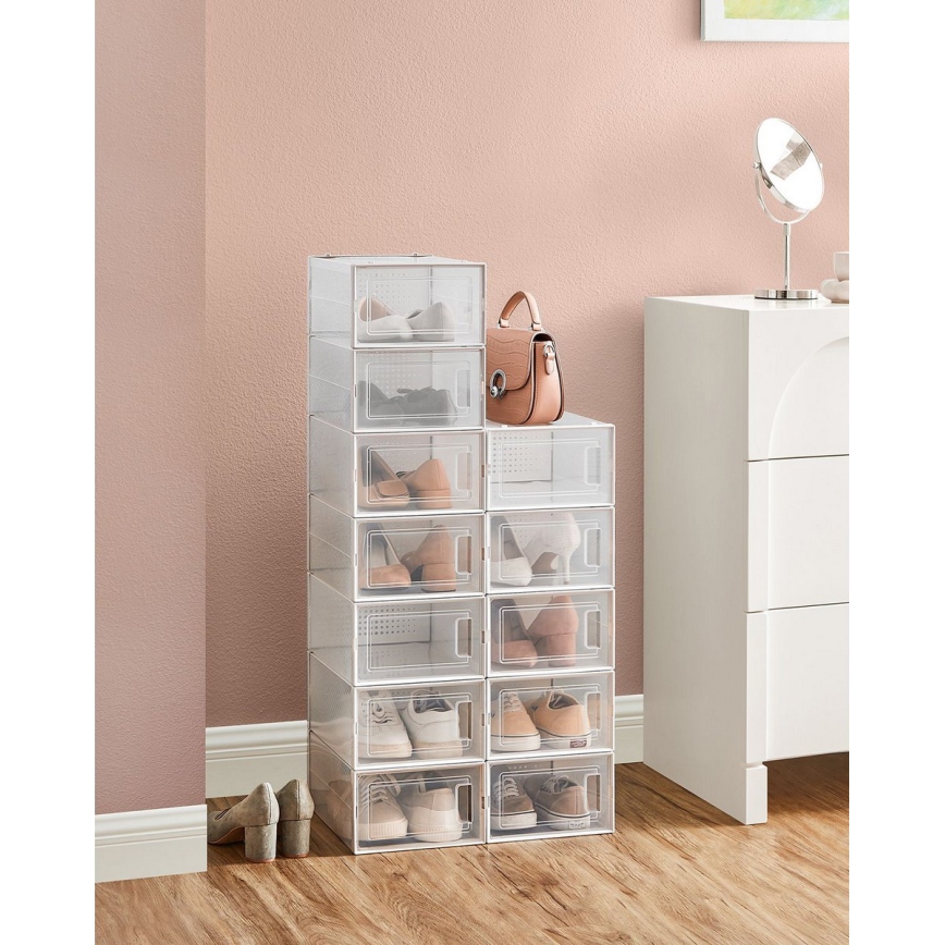 BOXIFY Modular Shelving Unit with Compartments – White