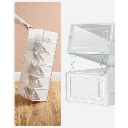 BOXIFY Modular Shelving Unit with Compartments – White