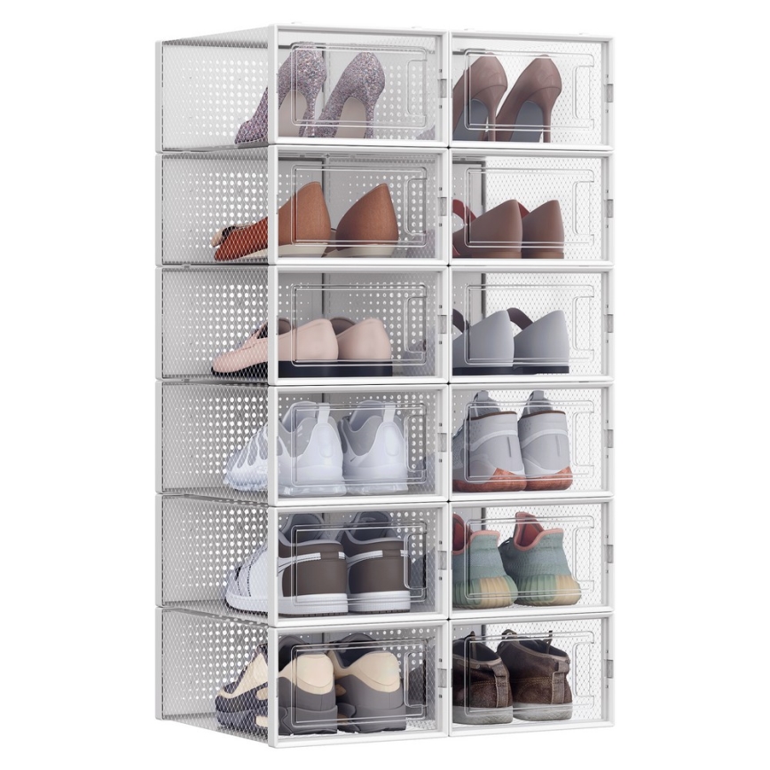 BOXIFY Modular Shelving Unit with Compartments – White