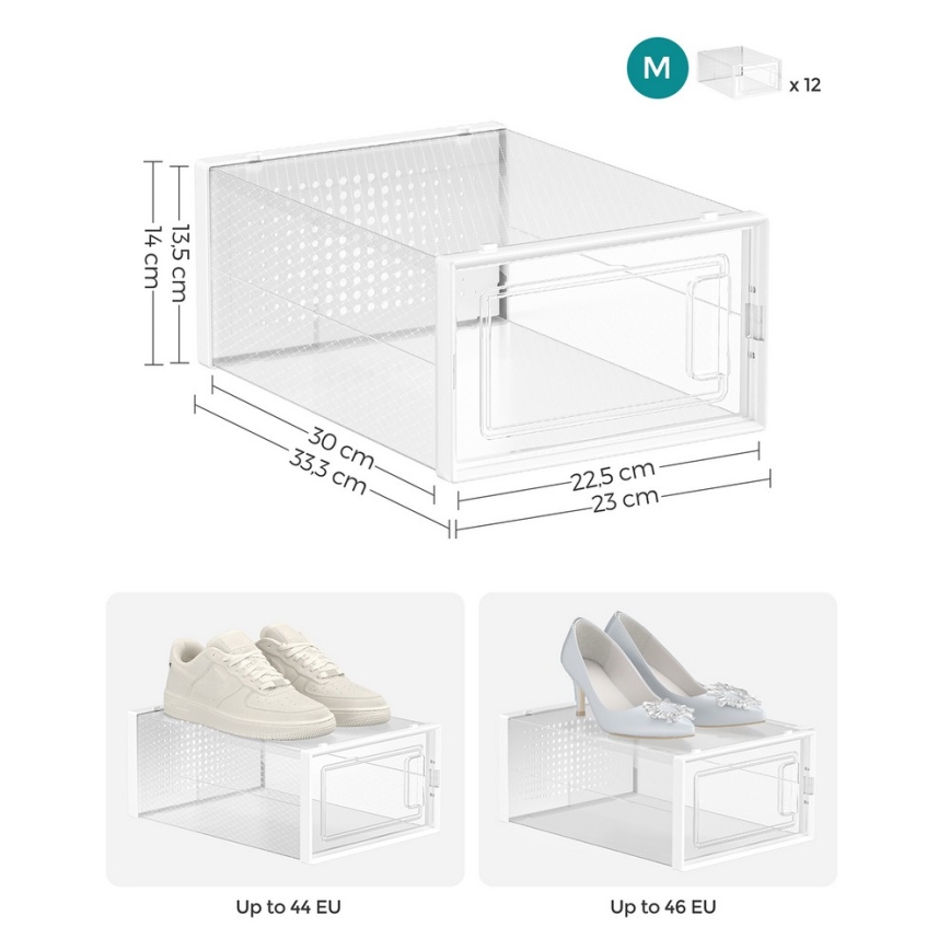 BOXIFY Modular Shelving Unit with Compartments – White