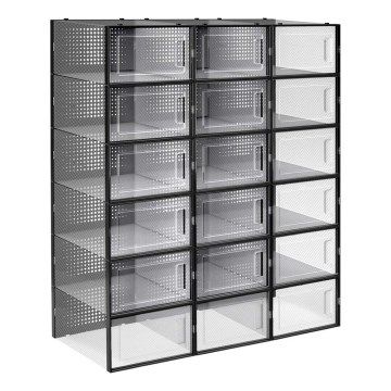 BOXIFY Modular Shelving Unit with Compartments — Black