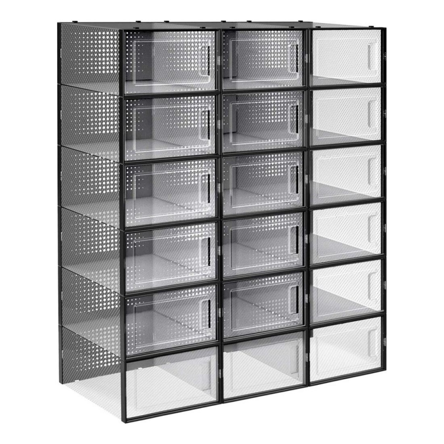 BOXIFY Modular Shelving Unit with Compartments — Black