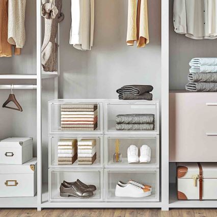 BOXIFY Modular Shelving Unit with Compartments — White