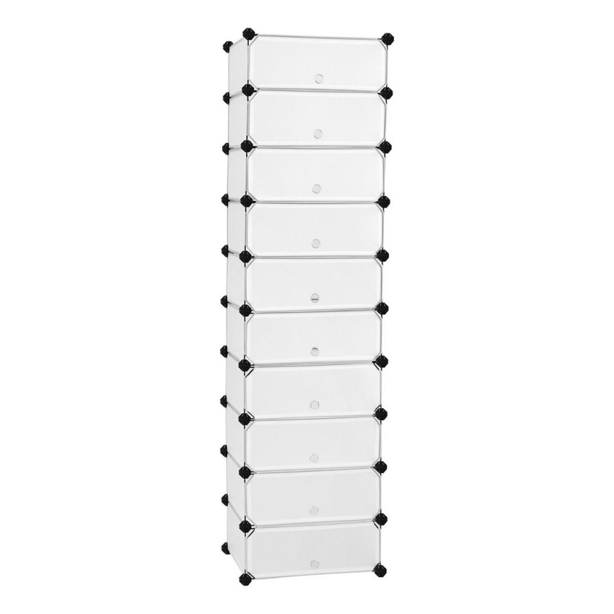 BOXIFY modular storage unit with drawers, white