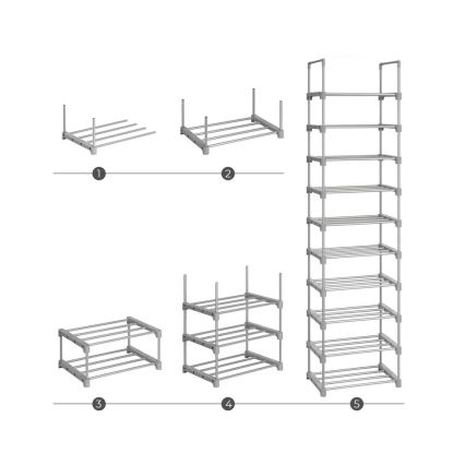 BOXIFY Shoe Cabinet, Grey