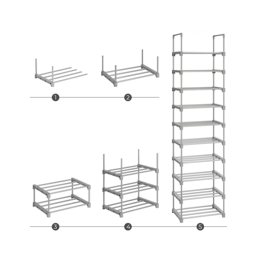 BOXIFY Shoe Cabinet, Grey