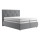Boxspring bed with mattress and topper ELEN 160x200 cm grey