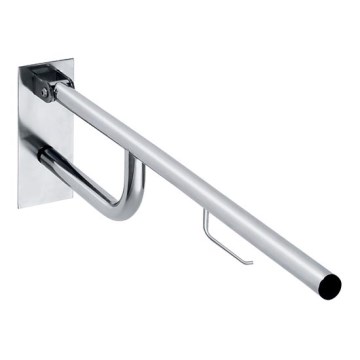 Bracket with holder 10.3 x 25.3 cm stainless steel/silver