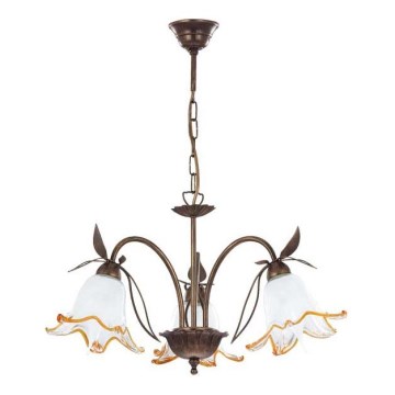 BRAGA Chain-Hung Chandelier 3x E27/15W/230V, Bronze